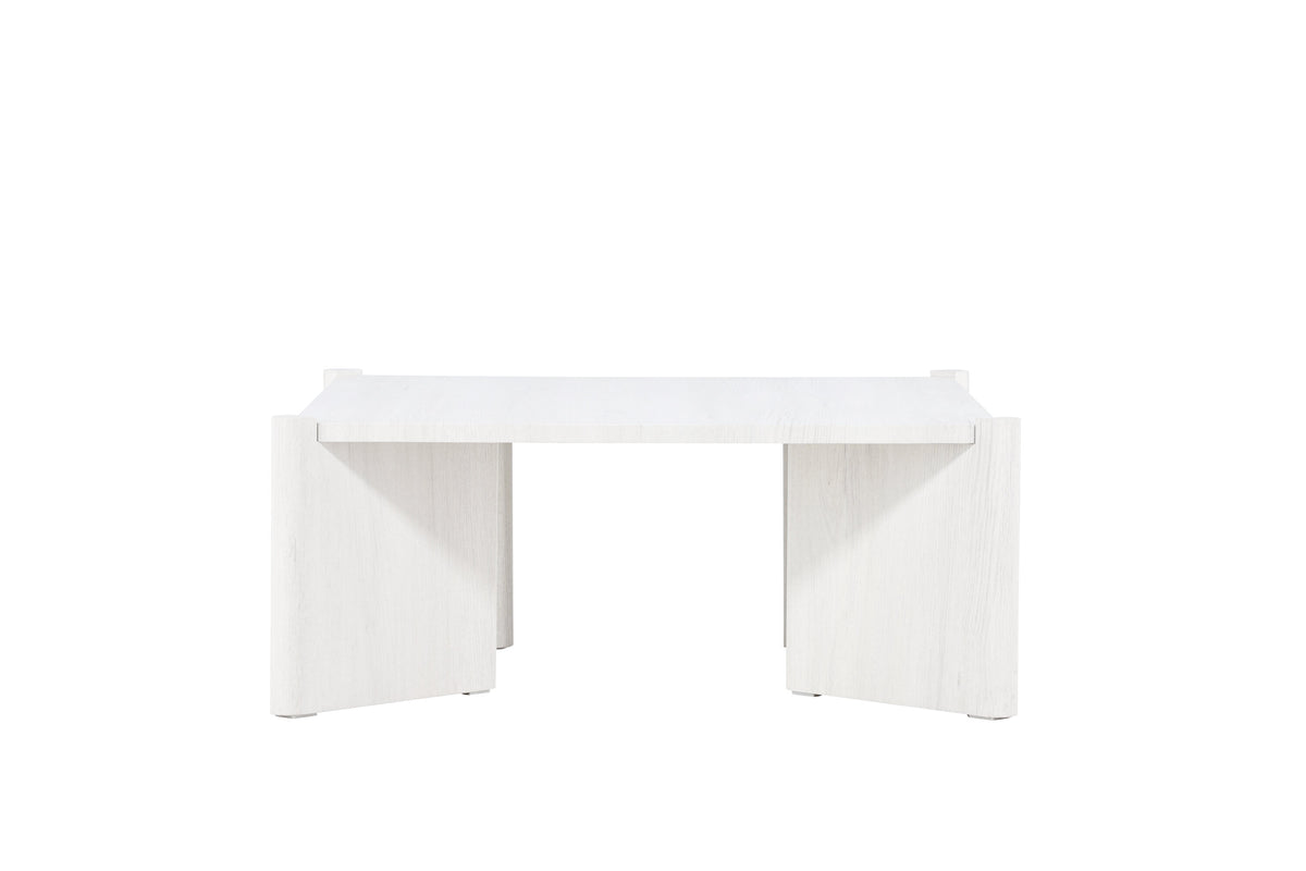 Rogaland sofabord - 100 × 100 cm - hvidpigmenteret - billede 4
