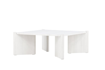 Rogaland sofabord - 100 × 100 cm - hvidpigmenteret - billede 5