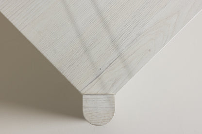 Rogaland sofabord - 100 × 100 cm - hvidpigmenteret - billede 16