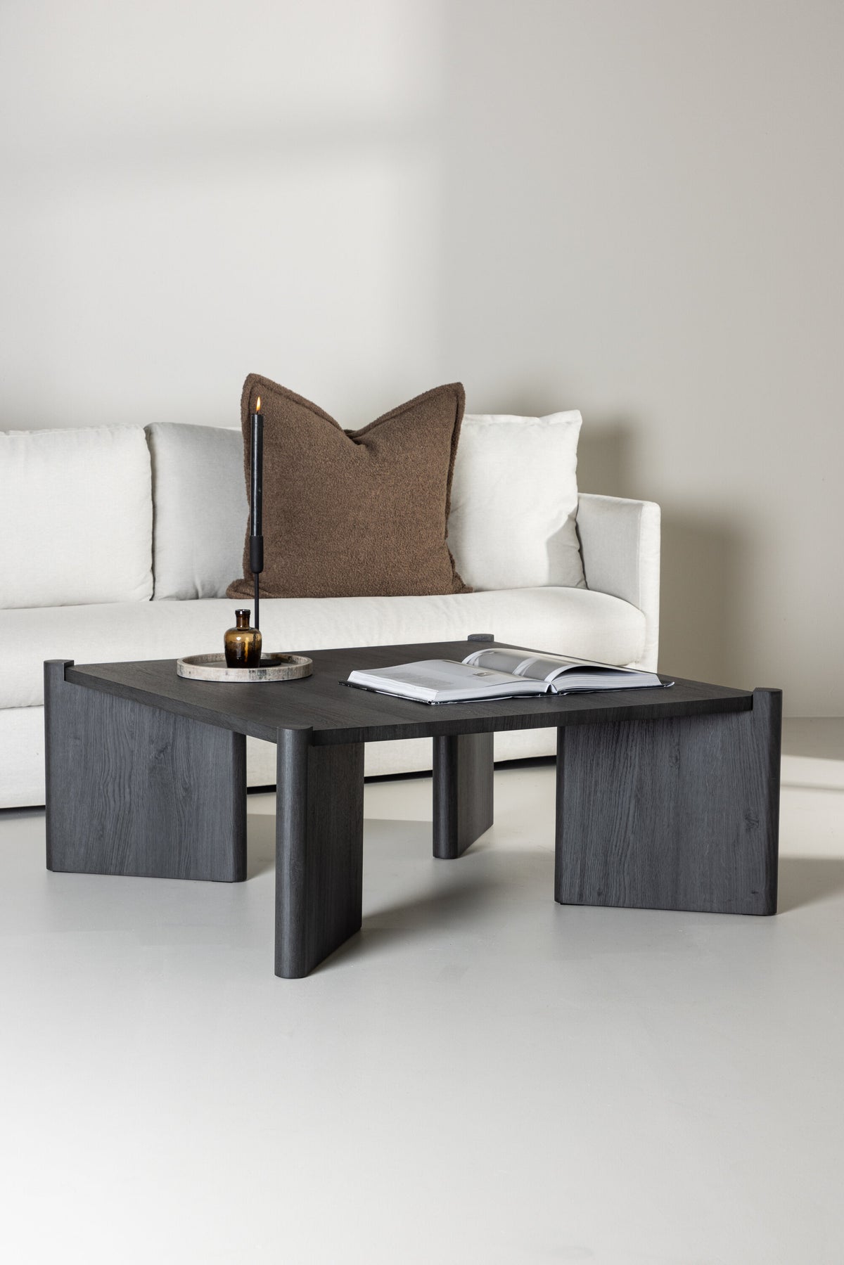 Rogaland sofabord - 100 × 100 cm - sort - billede 16