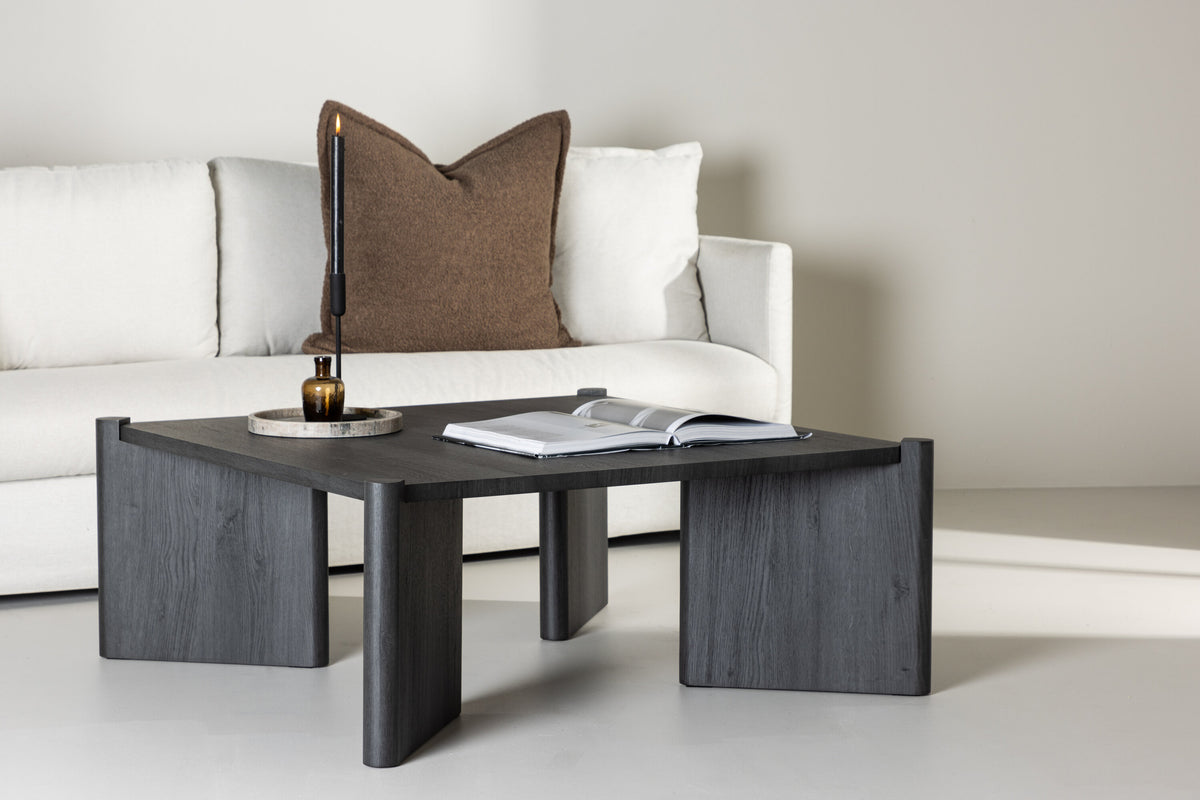Rogaland sofabord - 100 × 100 cm - sort - billede 13
