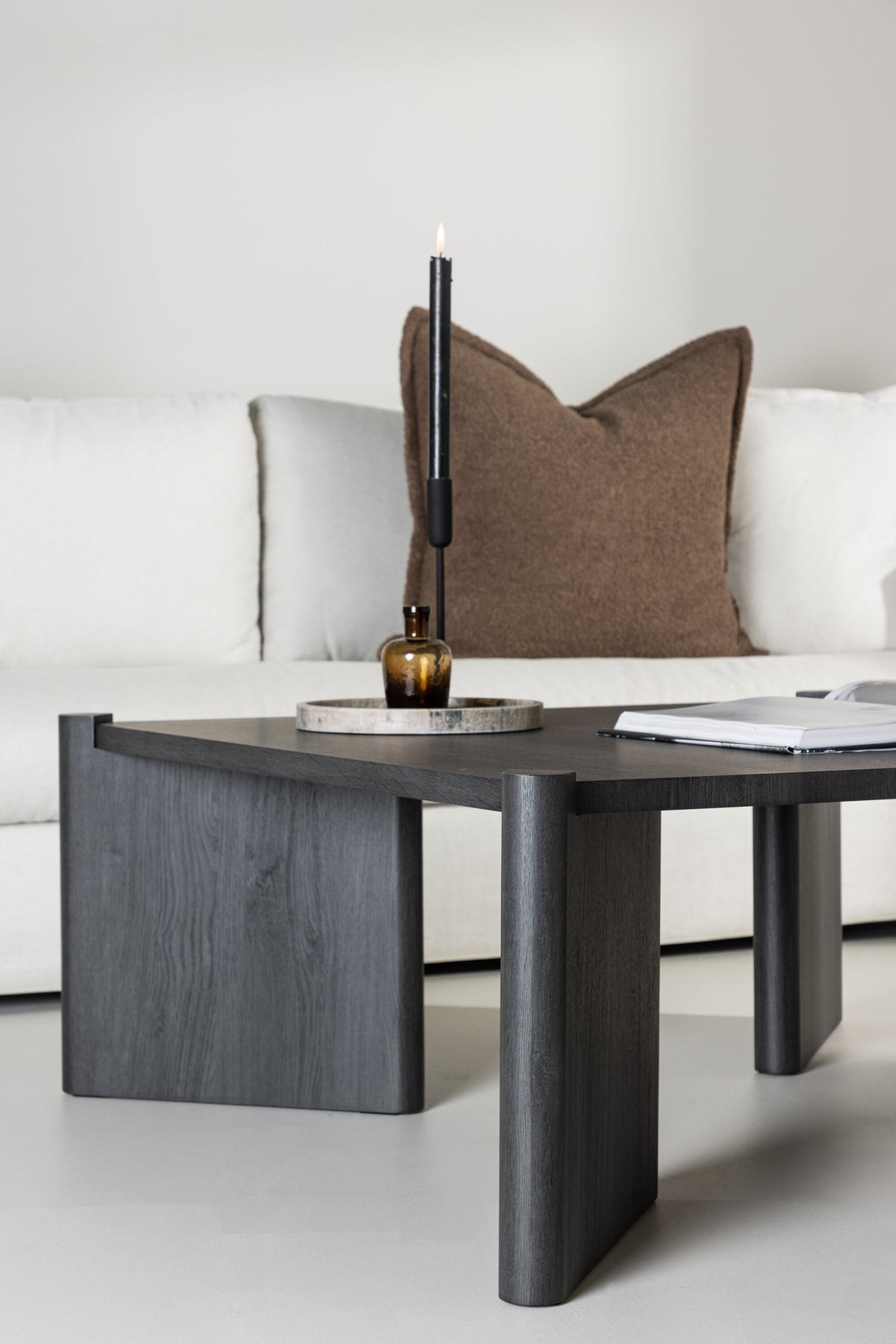Rogaland sofabord - 100 × 100 cm - sort - billede 17