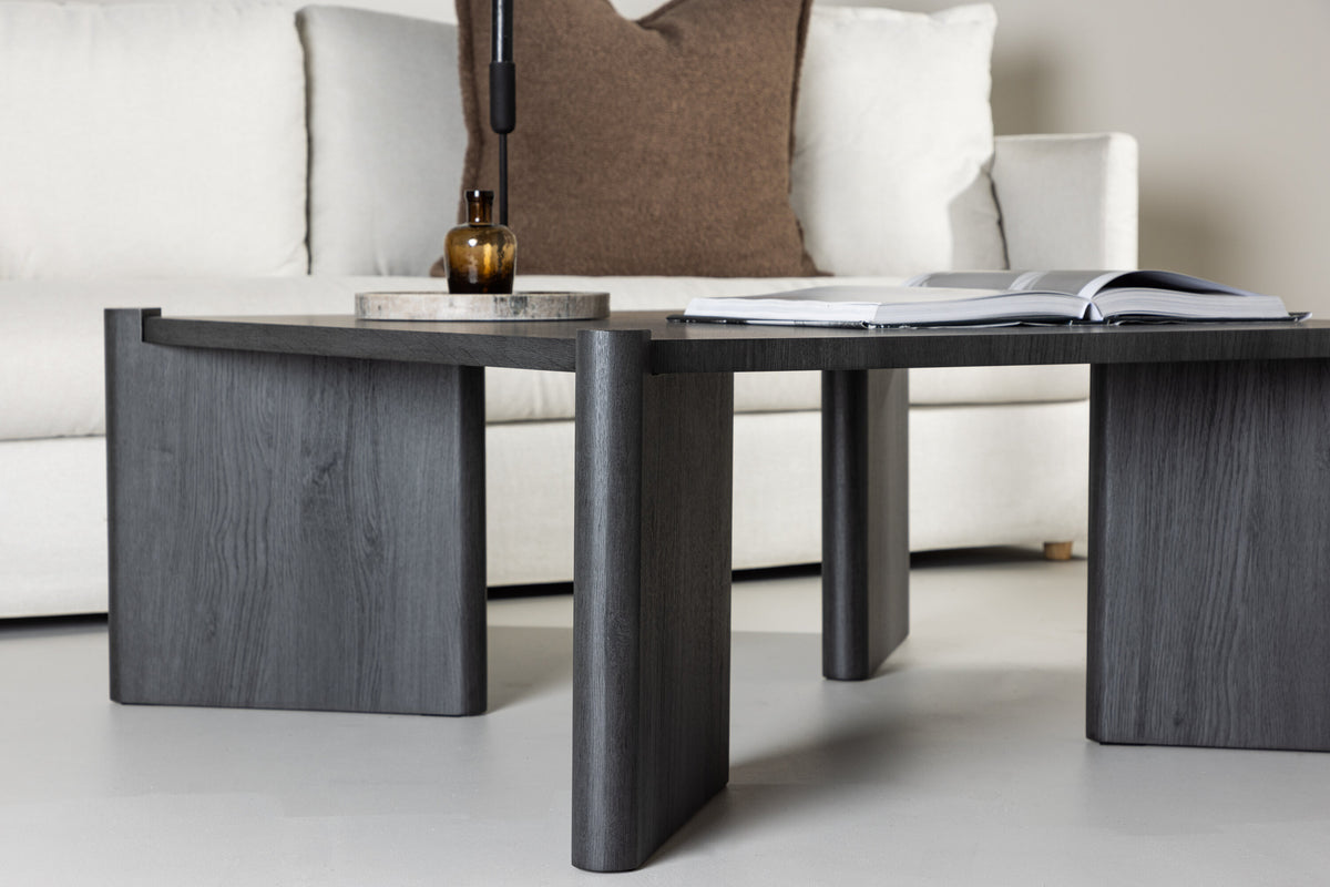 Rogaland sofabord - 100 × 100 cm - sort - billede 14