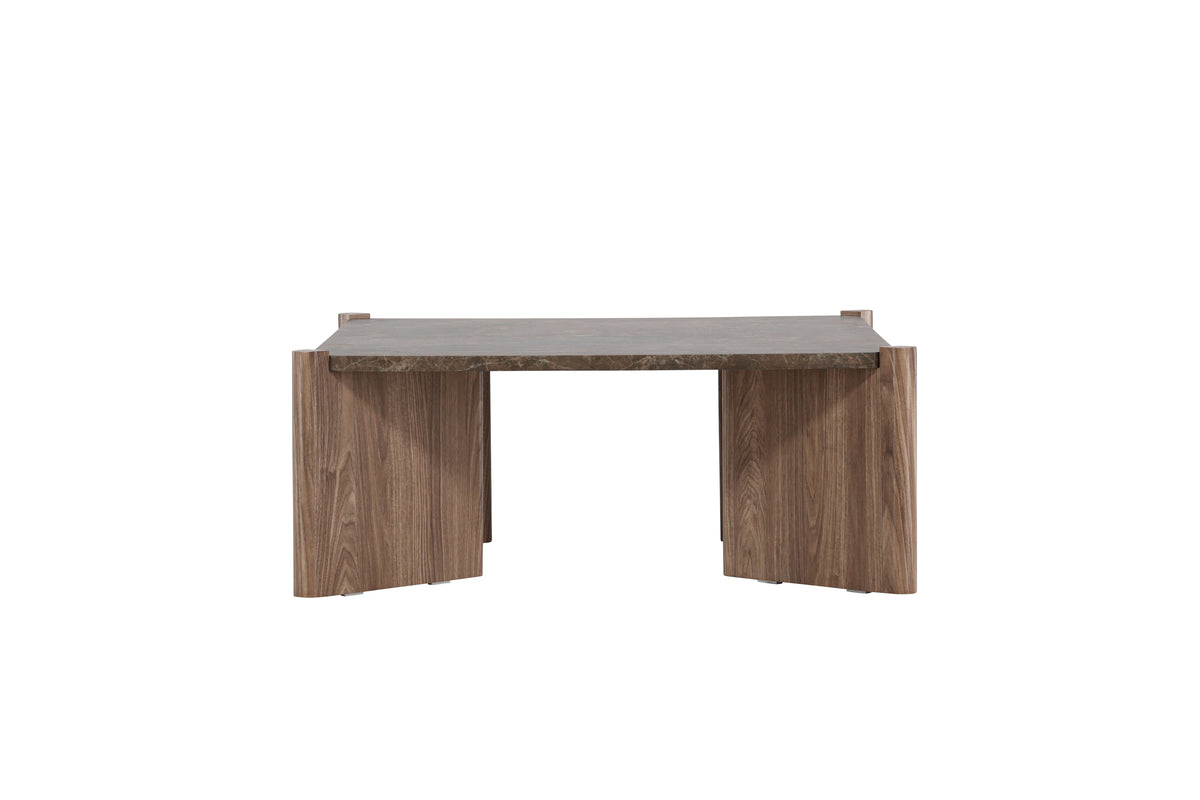 Rogaland Sofabord 100 x 100 Brun