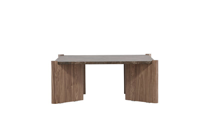 Rogaland sofabord - 100 × 100 cm - brun - billede 1