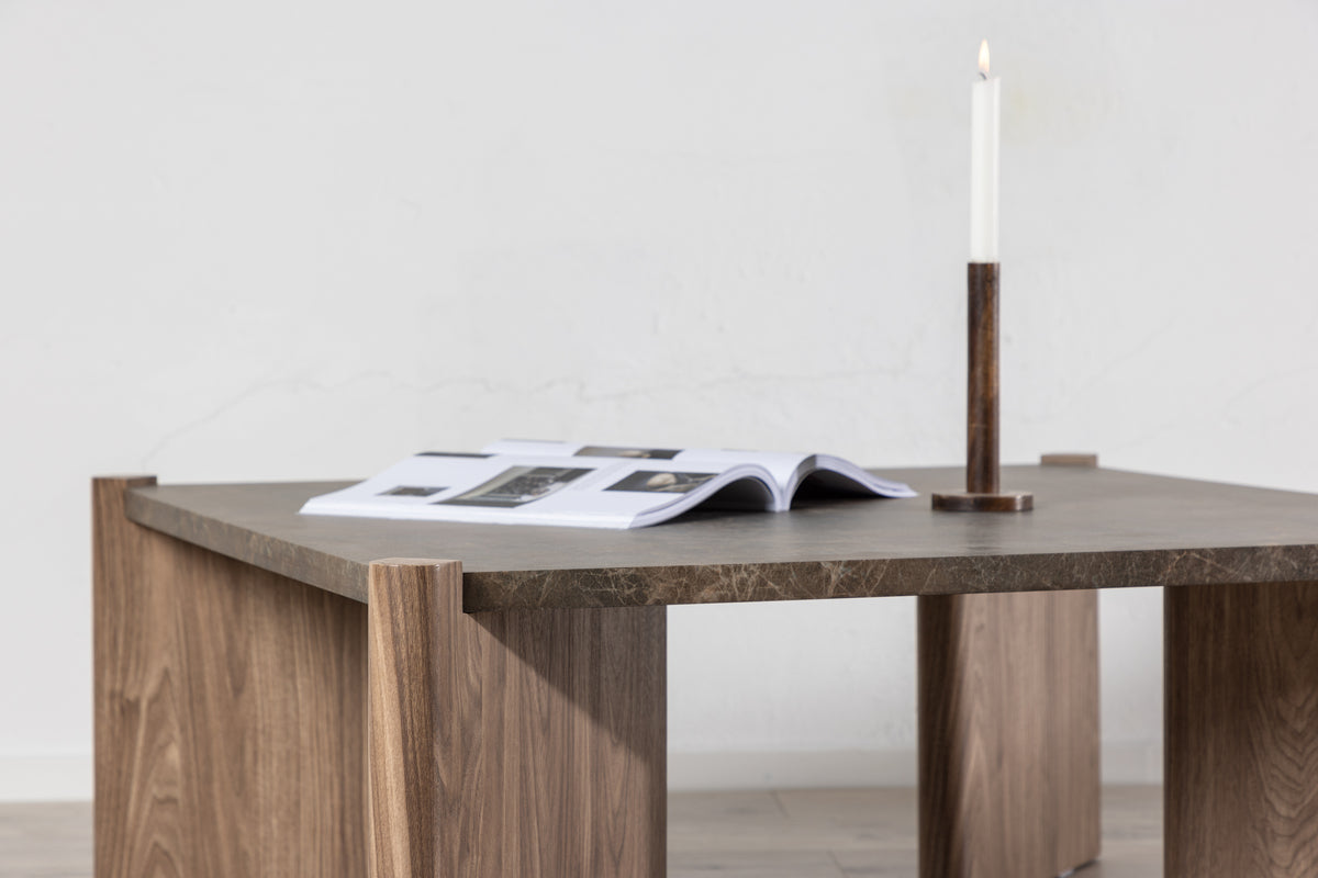 Rogaland Sofabord 100 x 100 Brun