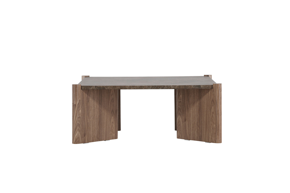 Rogaland sofabord - 100 × 100 cm - brun - billede 4