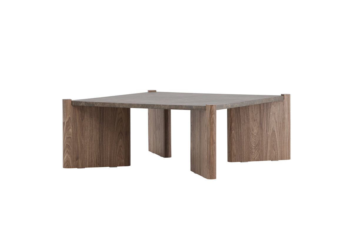 Rogaland sofabord - 100 × 100 cm - brun - billede 5