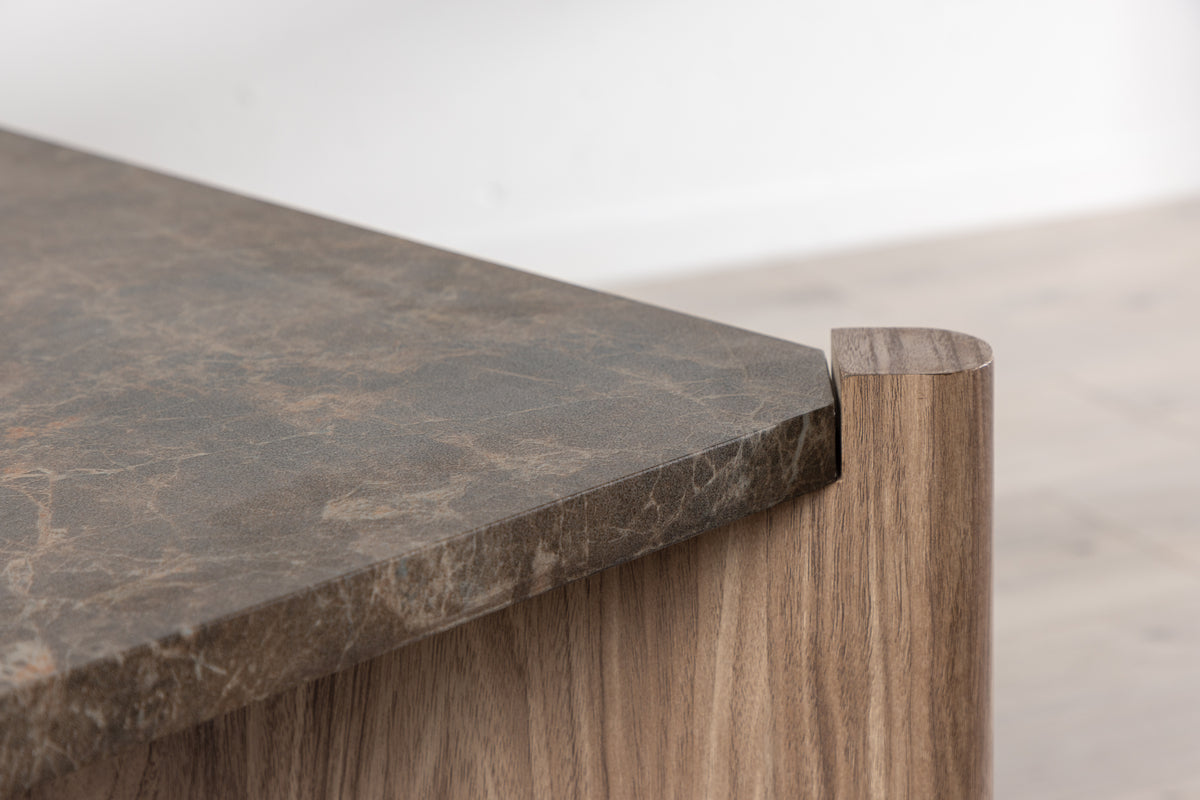 Rogaland Sofabord 100 x 100 Brun