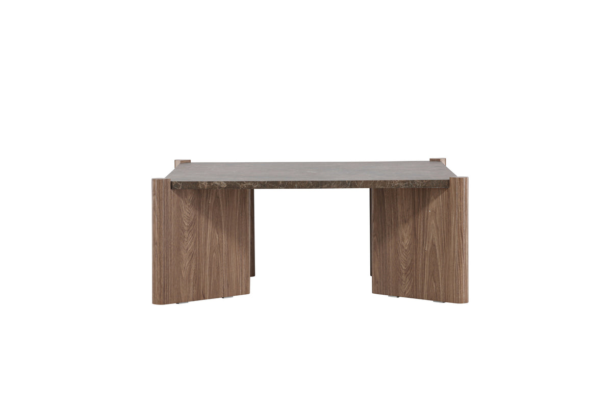 Rogaland sofabord - 100 × 100 cm - brun - billede 7