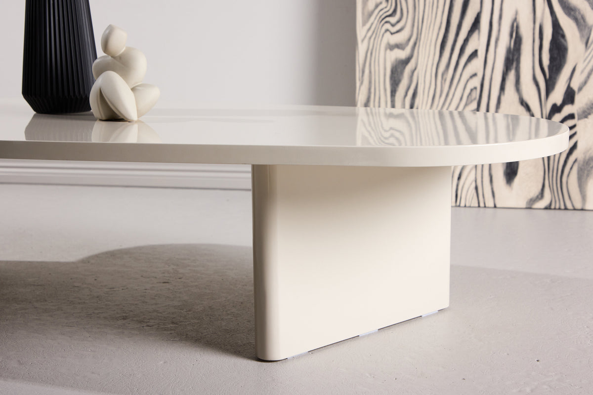 Grönvik sofabord - 130 × 65 cm - beige - billede 14