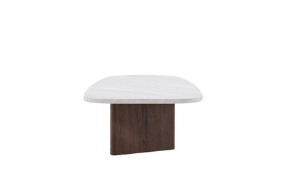 Grönvik sofabord - 130 × 65 cm - mokka, lysegrå - billede 1