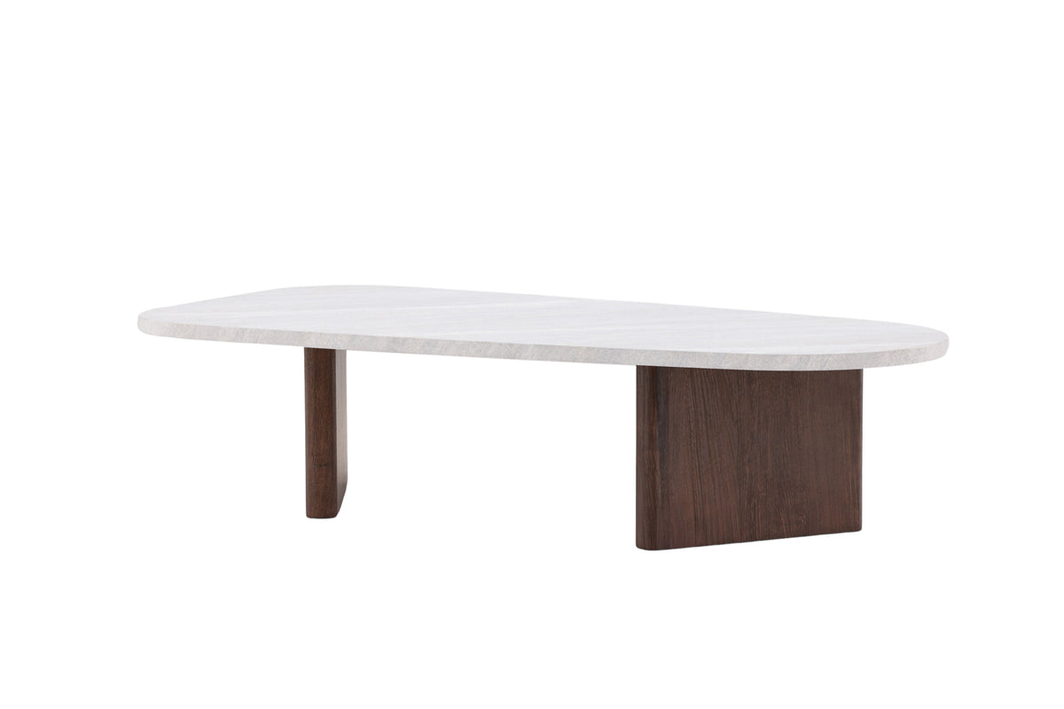 Grönvik sofabord - 130 × 65 cm - mokka, lysegrå - billede 5