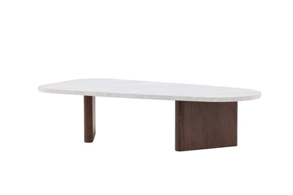 Grönvik sofabord - 130 × 65 cm - mokka, lysegrå - billede 5