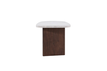 Grönvik sidebord - 70 × 45 cm - lysegrå, grå, mokka - billede 1
