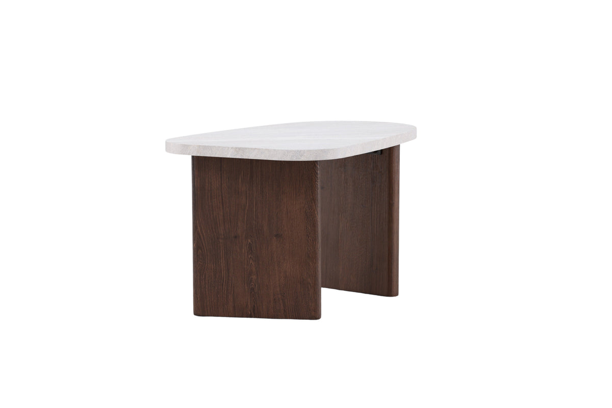 Grönvik sidebord - 70 × 45 cm - lysegrå, grå, mokka - billede 2