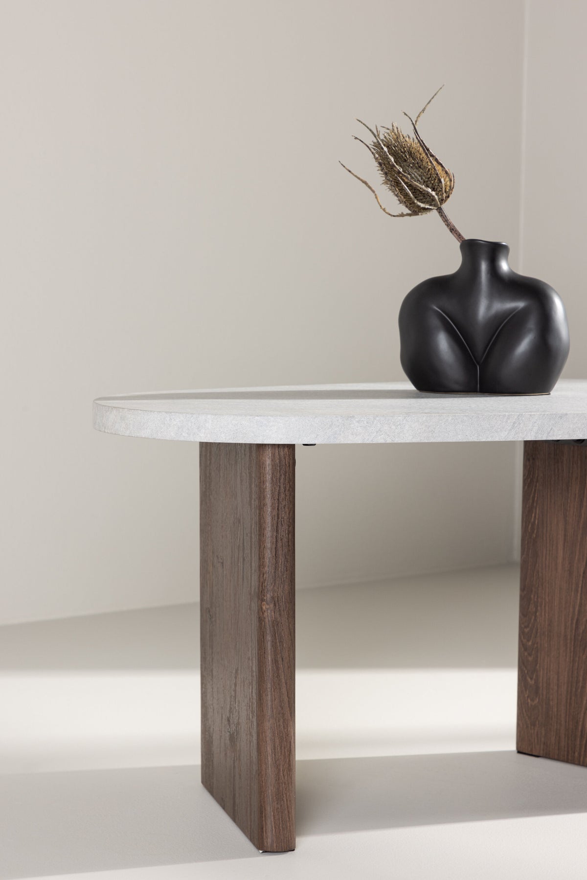 Grönvik sidebord - 70 × 45 cm - lysegrå, grå, mokka - billede 17