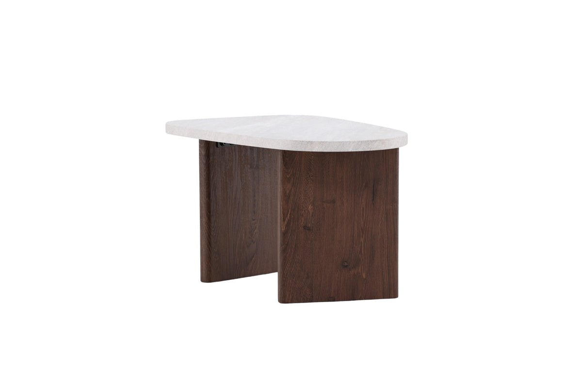 Grönvik sidebord - 70 × 45 cm - lysegrå, grå, mokka - billede 6