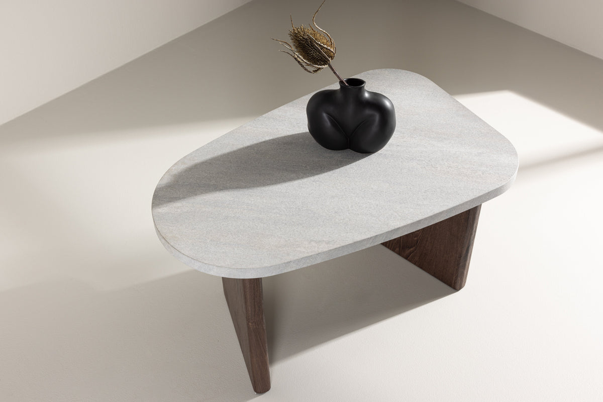 Grönvik sidebord - 70 × 45 cm - lysegrå, grå, mokka - billede 15