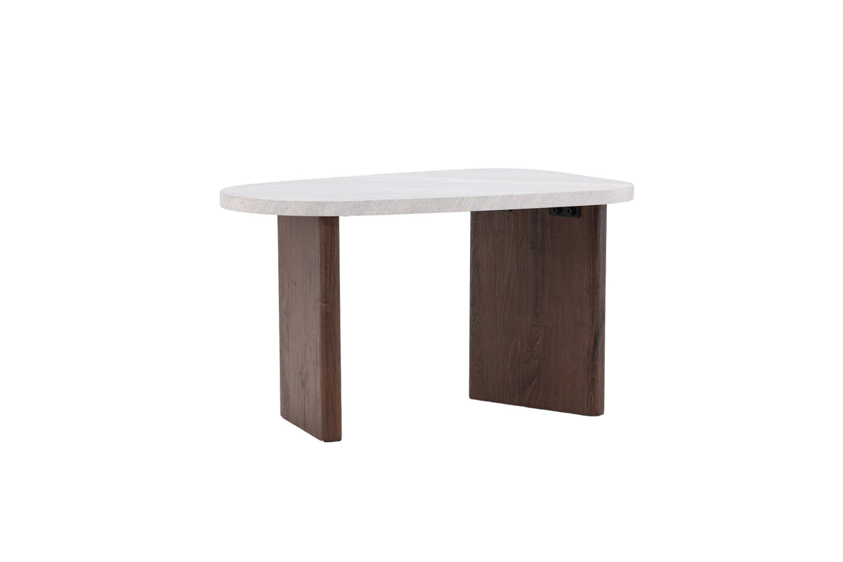 Grönvik sidebord - 70 × 45 cm - lysegrå, grå, mokka - billede 9