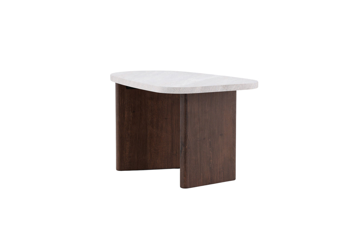 Grönvik sidebord - 70 × 45 cm - lysegrå, grå, mokka - billede 12