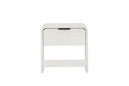 Lyngdal sengebord - 40 × 30 cm - hvidpigmenteret - billede 1