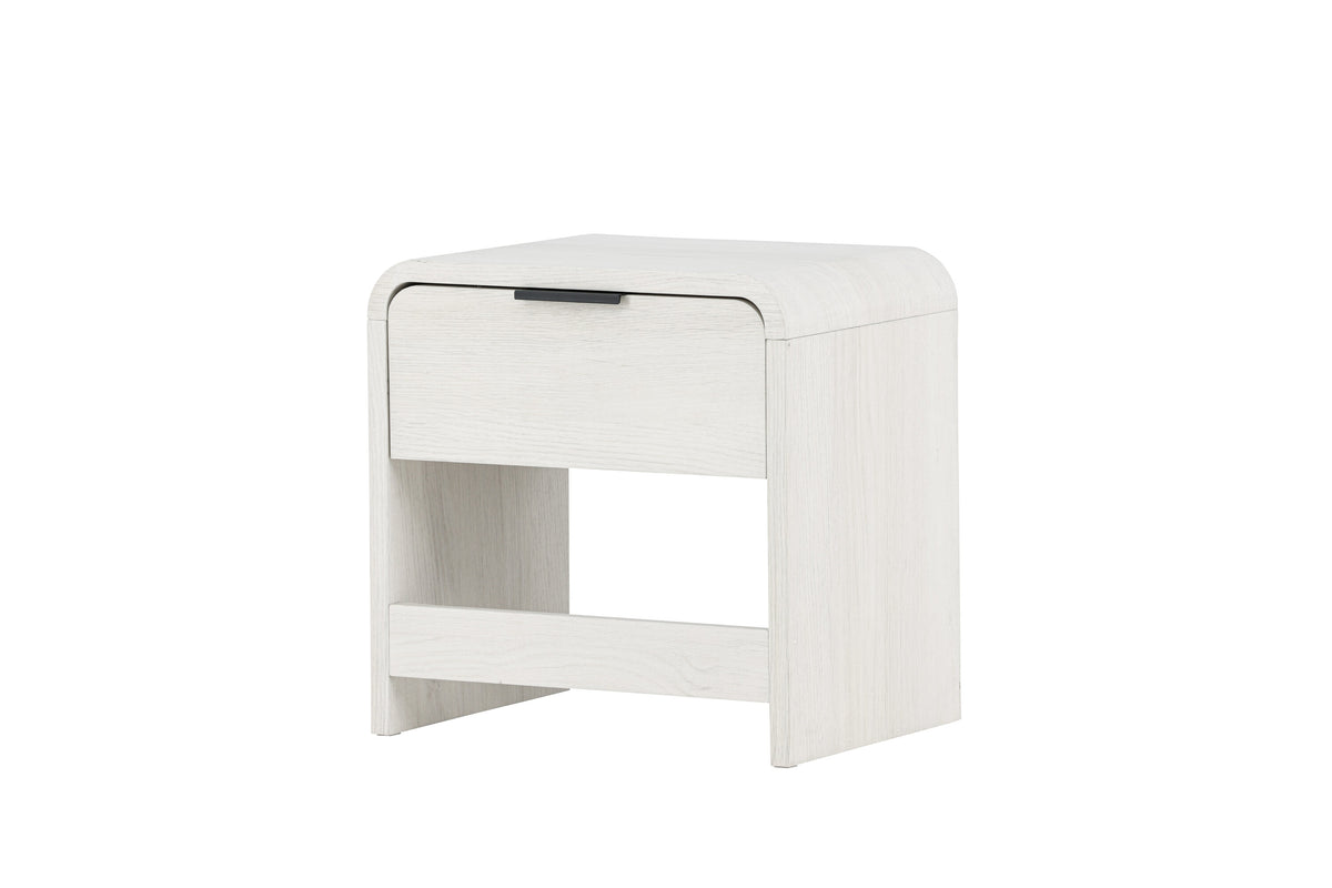Lyngdal sengebord - 40 × 30 cm - hvidpigmenteret - billede 2