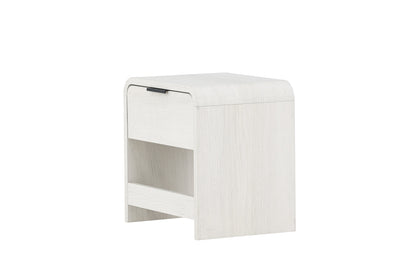 Lyngdal sengebord - 40 × 30 cm - hvidpigmenteret - billede 3