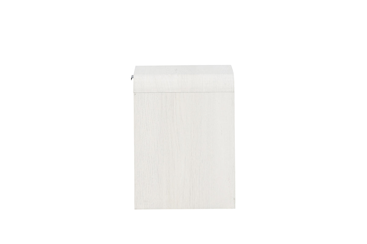 Lyngdal sengebord - 40 × 30 cm - hvidpigmenteret - billede 4