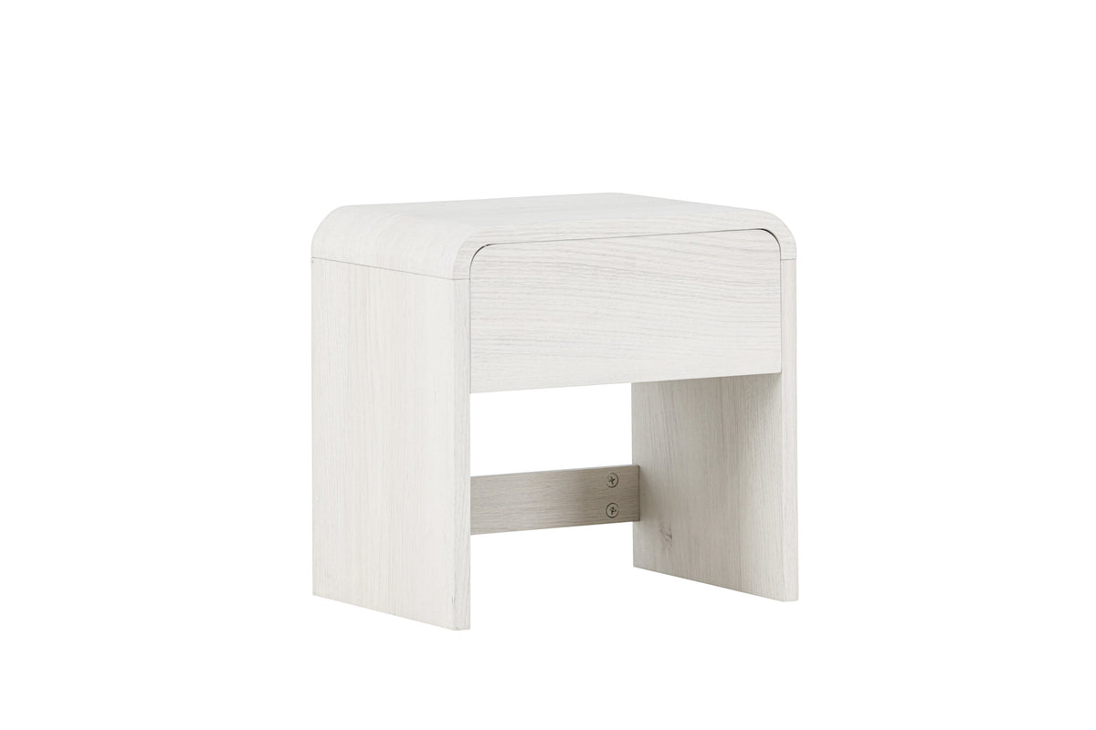 Lyngdal sengebord - 40 × 30 cm - hvidpigmenteret - billede 6