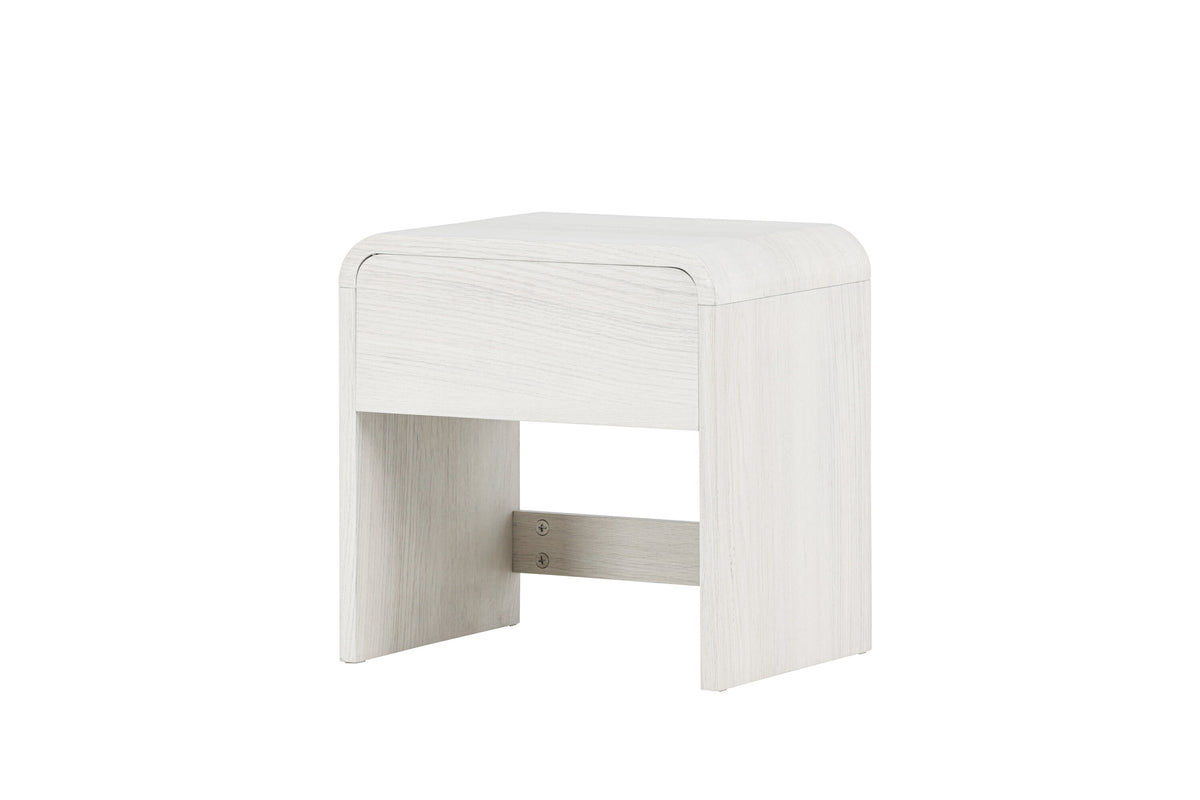 Lyngdal sengebord - 40 × 30 cm - hvidpigmenteret - billede 8