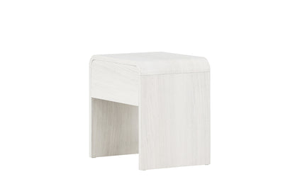 Lyngdal sengebord - 40 × 30 cm - hvidpigmenteret - billede 9