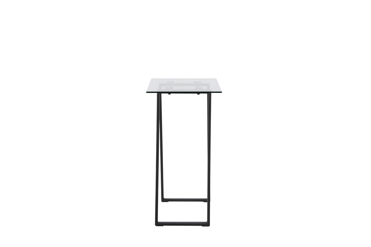 Horten sidebord - 100 × 40 cm - sort, klar, transparent - billede 10