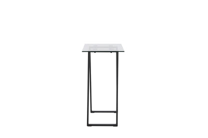 Horten sidebord - 100 × 40 cm - sort, klar, transparent - billede 10
