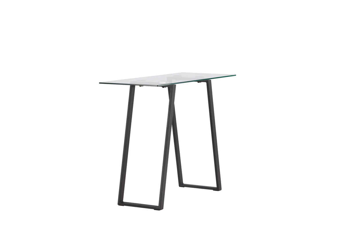 Horten sidebord - 100 × 40 cm - sort, klar, transparent - billede 11