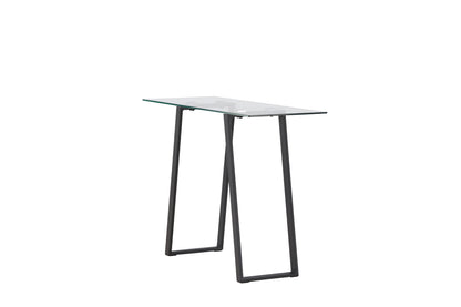 Horten sidebord - 100 × 40 cm - sort, klar, transparent - billede 3
