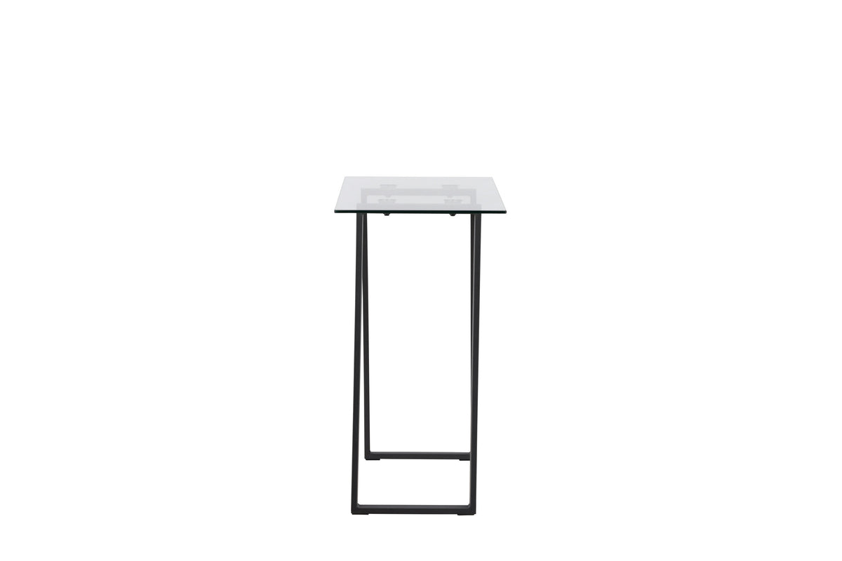 Horten sidebord - 100 × 40 cm - sort, klar, transparent - billede 4