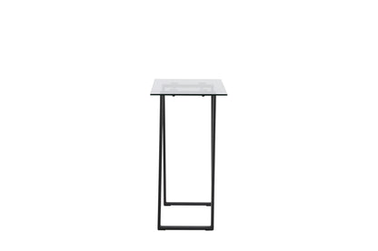 Horten sidebord - 100 × 40 cm - sort, klar, transparent - billede 4