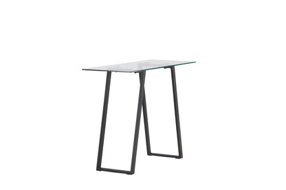 Horten sidebord - 100 × 40 cm - sort, klar, transparent - billede 5