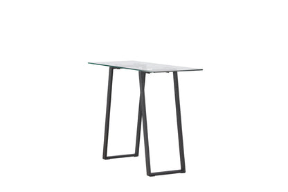 Horten sidebord - 100 × 40 cm - sort, klar, transparent - billede 9