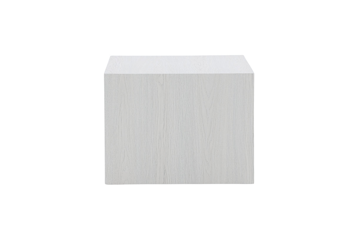 York sofabord - 80 × 60 cm - hvidpigmenteret - billede 1