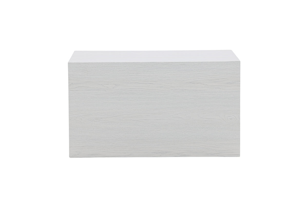York sofabord - 80 × 60 cm - hvidpigmenteret - billede 4