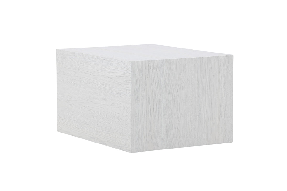 York sofabord - 80 × 60 cm - hvidpigmenteret - billede 6