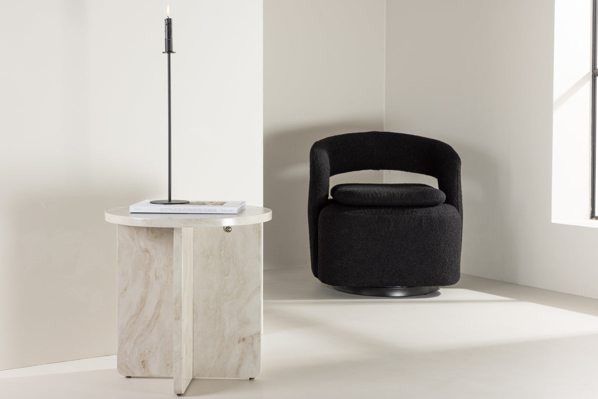 Ålesund Sidebord ⌀50 Beige