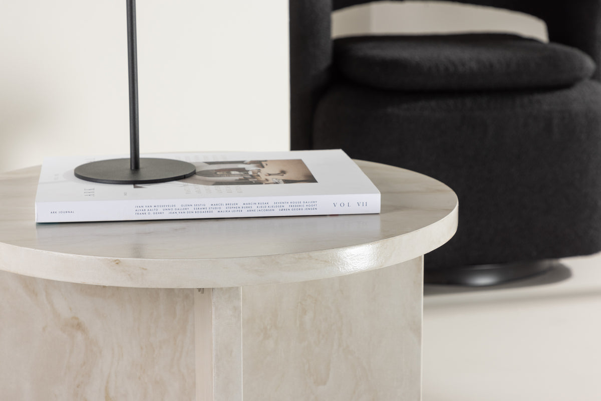 Ålesund Sidebord ⌀50 Beige