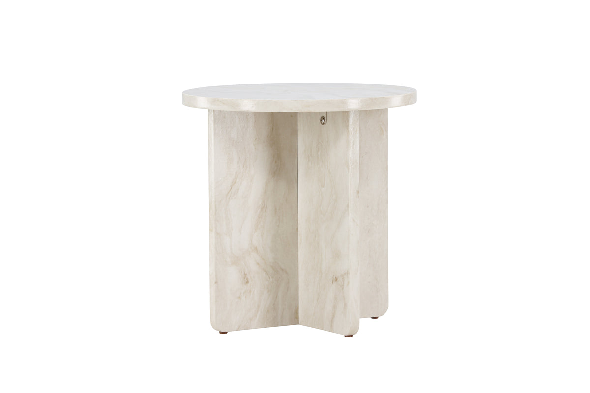 Ålesund Sidebord ⌀50 Beige