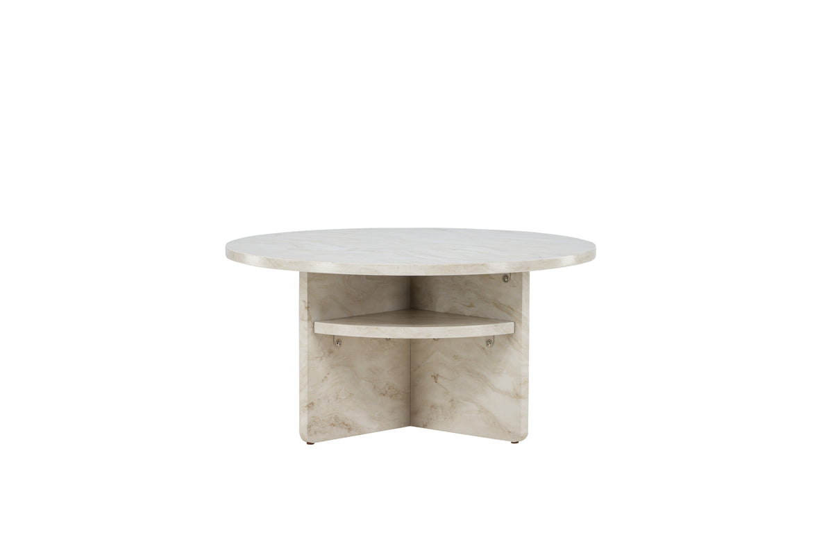 Ålesund Sofabord ⌀85 Beige