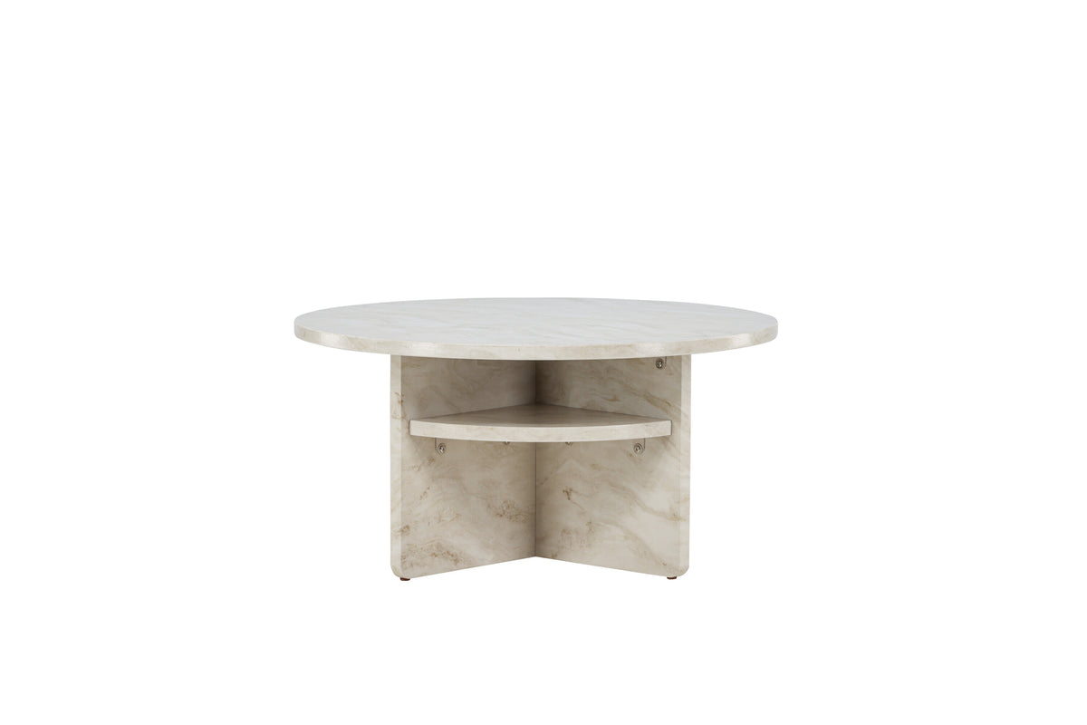 Ålesund sofabord - Ø85 cm - beige - billede 1