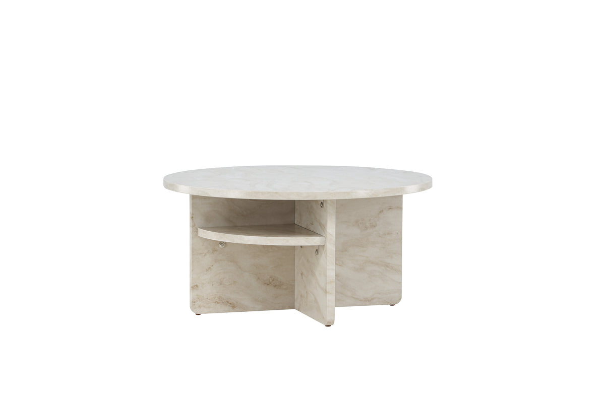 Ålesund Sofabord ⌀85 Beige