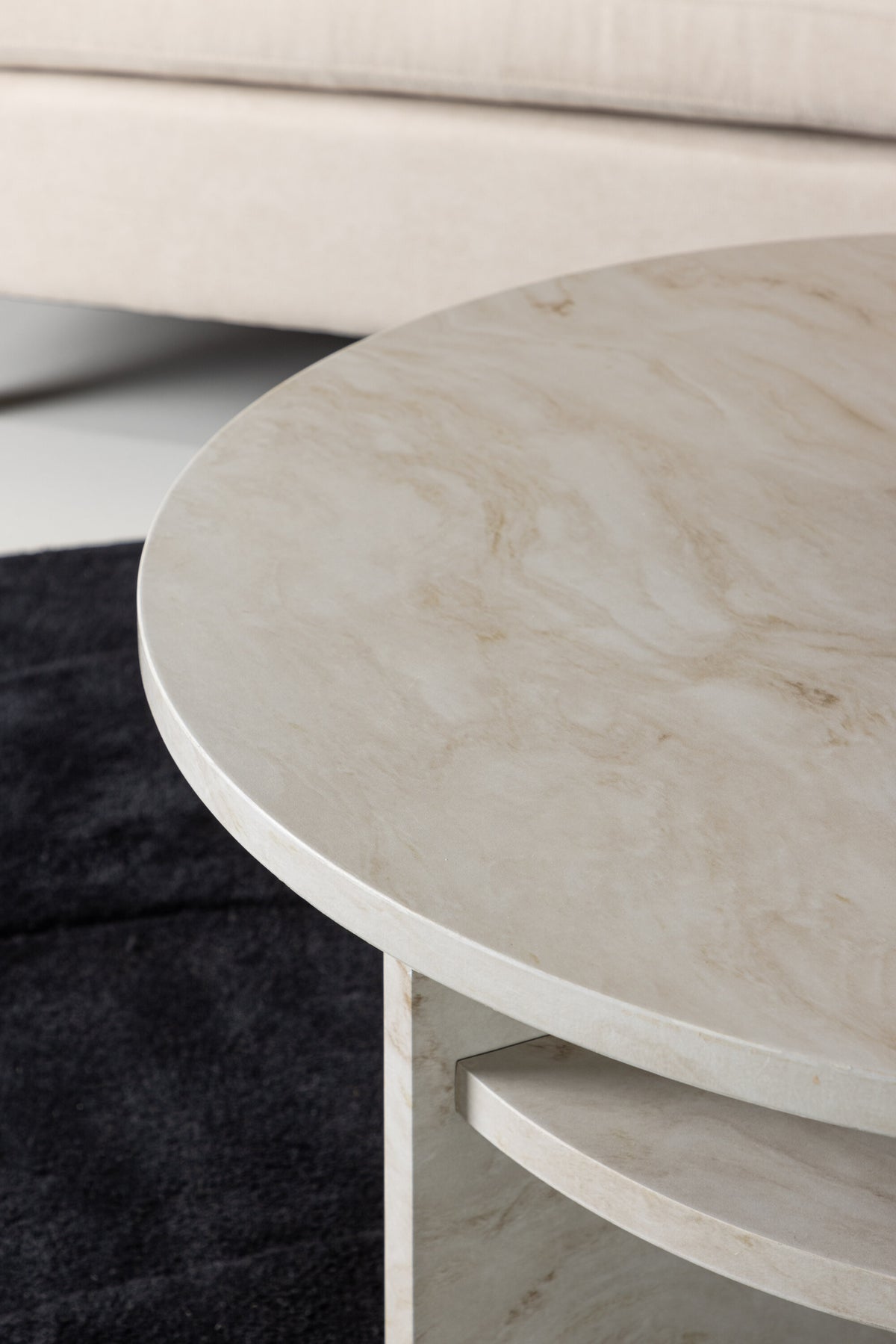 Ålesund sofabord - Ø85 cm - beige - billede 18